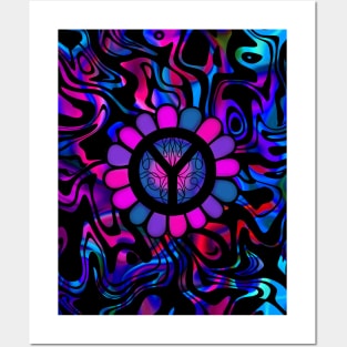 World Peace Hippie Peace Sign Posters and Art
